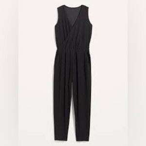Old Navy Active Breathe ON Sleeveless heathered Black Loungewear Jumpsuit Size L